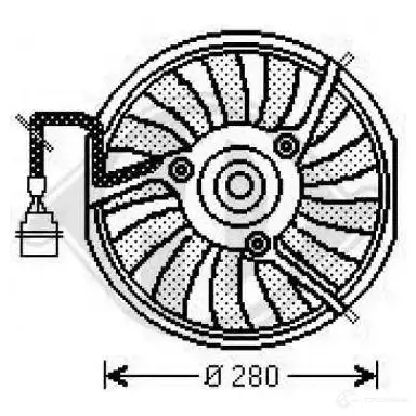 Вентилятор радиатора DIEDERICHS 2054809 1025101 R BCI9 изображение 0
