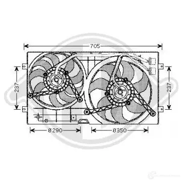 Вентилятор радиатора DIEDERICHS dcl1281 2095627 MZGX L изображение 0