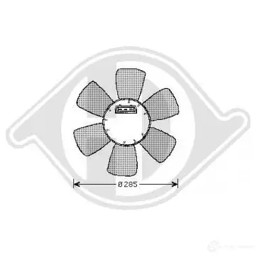 Вентилятор радиатора DIEDERICHS dcl1207 2095552 C AZXV изображение 0