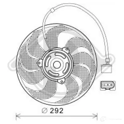 Вентилятор радиатора DIEDERICHS 2095340 dcl1002 QDH 9D изображение 0