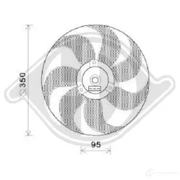 Вентилятор радиатора DIEDERICHS dcl1210 2 42YS 2095555 изображение 0