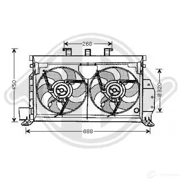 Вентилятор радиатора DIEDERICHS 2095400 dcl1059 3WD 2K5W изображение 0