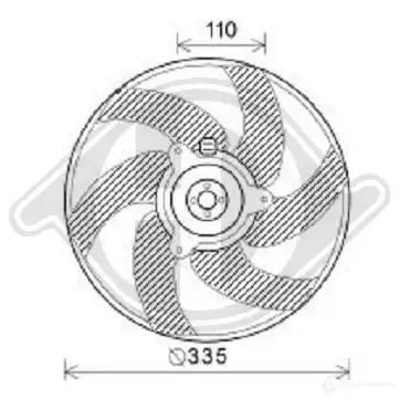 Вентилятор радиатора DIEDERICHS dcl1175 BSG53D 2 2095519 изображение 0