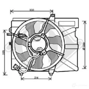 Вентилятор радиатора DIEDERICHS 6805201 FMA UGT 2079551 изображение 0
