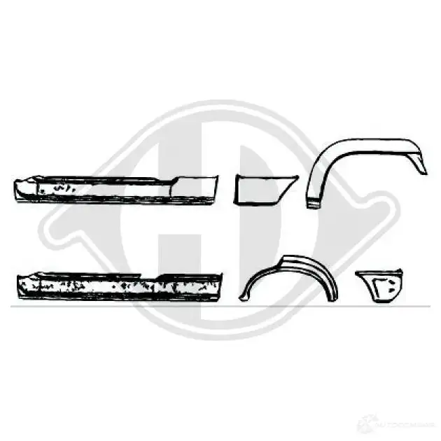 Порог DIEDERICHS 0G70 Z3 2087195 9317021