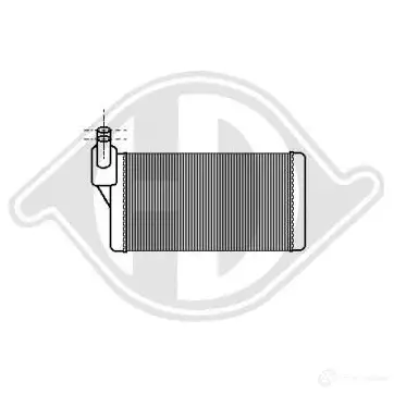 Радиатор печки, теплообменник DIEDERICHS 2095875 dcm1243 R7B TK изображение 0