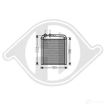 Радиатор печки, теплообменник DIEDERICHS XAJ83 7D 2095885 dcm1253 изображение 0