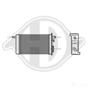 Радиатор печки, теплообменник DIEDERICHS AFYA F7 dcm1199 2095831 изображение 0