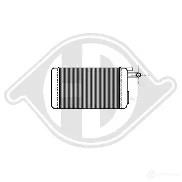 Радиатор печки, теплообменник DIEDERICHS 2095702 dcm1070 J GBK4YY изображение 0