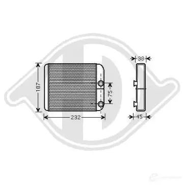 Радиатор печки, теплообменник DIEDERICHS 2095895 MYL4KD X dcm1263 изображение 0