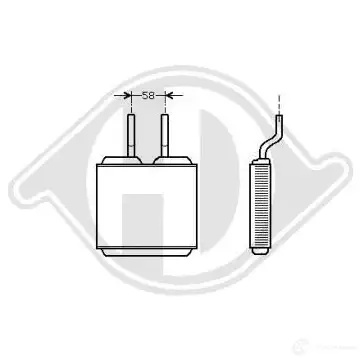 Радиатор печки, теплообменник DIEDERICHS dcm1159 2095791 VSTHSB K изображение 0