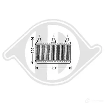 Радиатор печки, теплообменник DIEDERICHS dcm1037 ZAG AK 2095669 изображение 0