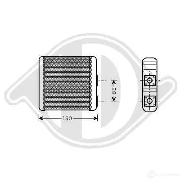 Радиатор печки, теплообменник DIEDERICHS 2095694 dcm1062 ZNM5 K изображение 0
