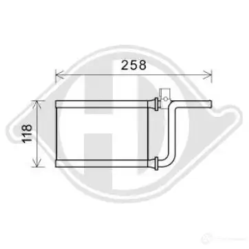 Радиатор печки, теплообменник DIEDERICHS dcm1330 J LV8SX 2095962