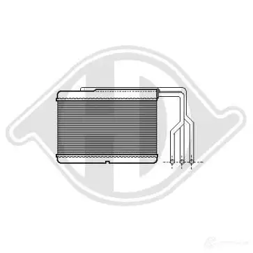 Радиатор печки, теплообменник DIEDERICHS SBBW A 2095661 dcm1029 изображение 0