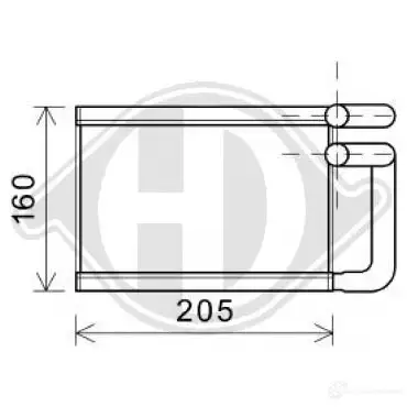 Радиатор печки, теплообменник DIEDERICHS dcm1323 LMR FAQ 2095955