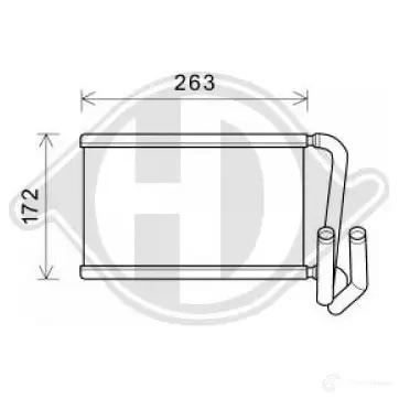 Радиатор печки, теплообменник DIEDERICHS dcm1321 2095953 NE2Z KEL изображение 0