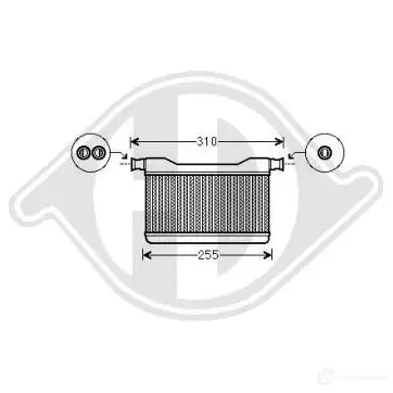 Радиатор печки, теплообменник DIEDERICHS 2095672 dcm1040 0 WLE28C изображение 0