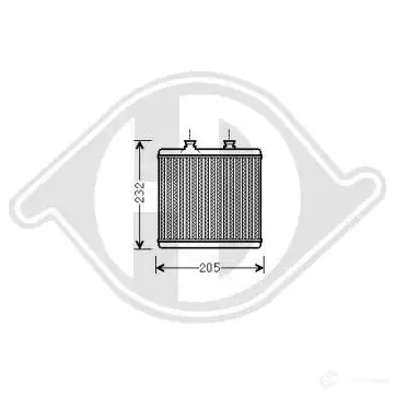 Радиатор печки, теплообменник DIEDERICHS 6JL3 AN 2095780 dcm1148 изображение 0