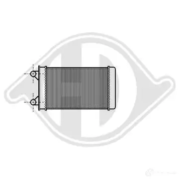 Радиатор печки, теплообменник DIEDERICHS E29 XZVU 2095876 dcm1244