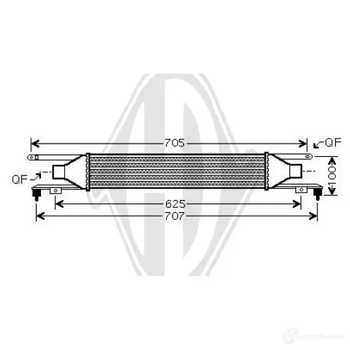 Интеркулер DIEDERICHS dca1097 VSFY1U M 1221974935