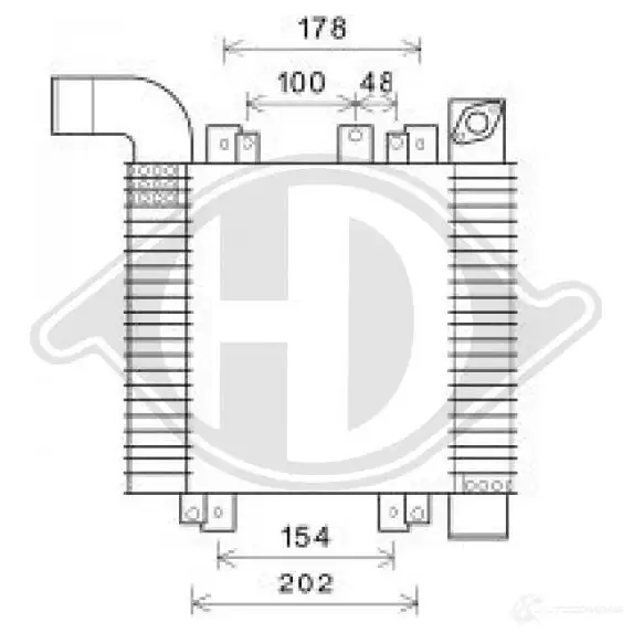 Интеркулер DIEDERICHS 2AB ER1 1221975009 dca1107 изображение 0