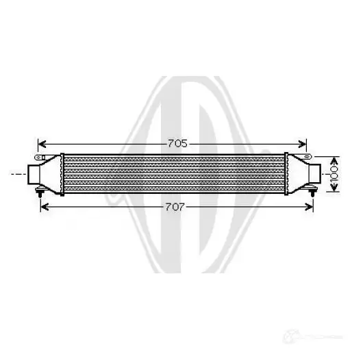 Интеркулер DIEDERICHS 2093100 dca1034 ZT BJZ2S