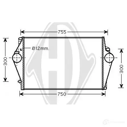 Интеркулер DIEDERICHS dca1004 GH77 N 2093073 изображение 0