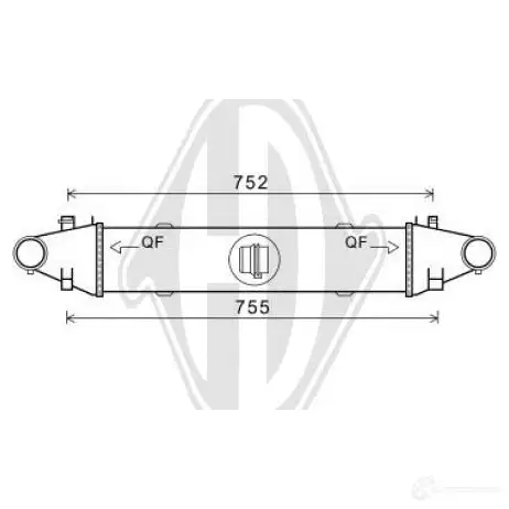 Интеркулер DIEDERICHS 950RJW O 2093151 dca1087 изображение 0