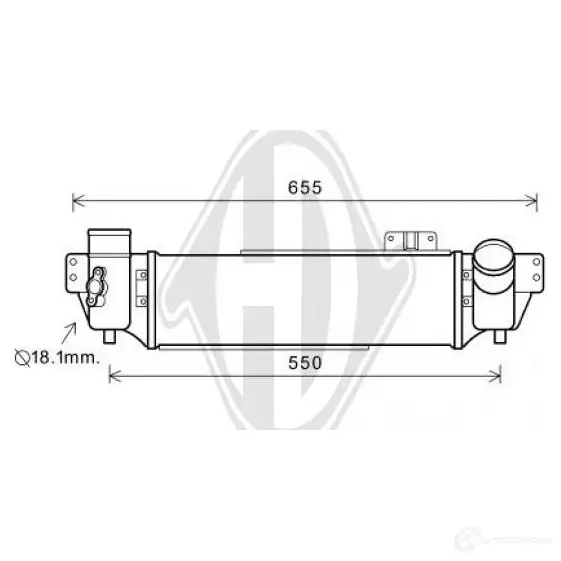 Интеркулер DIEDERICHS dca1081 2093145 G Z2P8 изображение 0