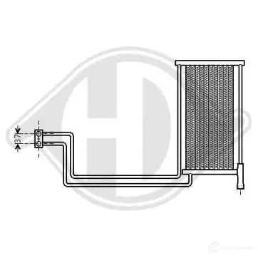 Масляный радиатор двигателя DIEDERICHS NIJ8 B 2098506 dco1018 изображение 0