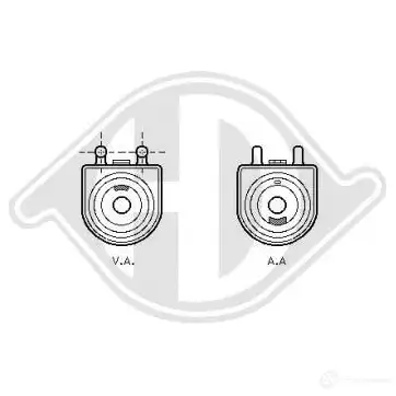 Масляный радиатор двигателя DIEDERICHS OK7I Q dco1058 2098546