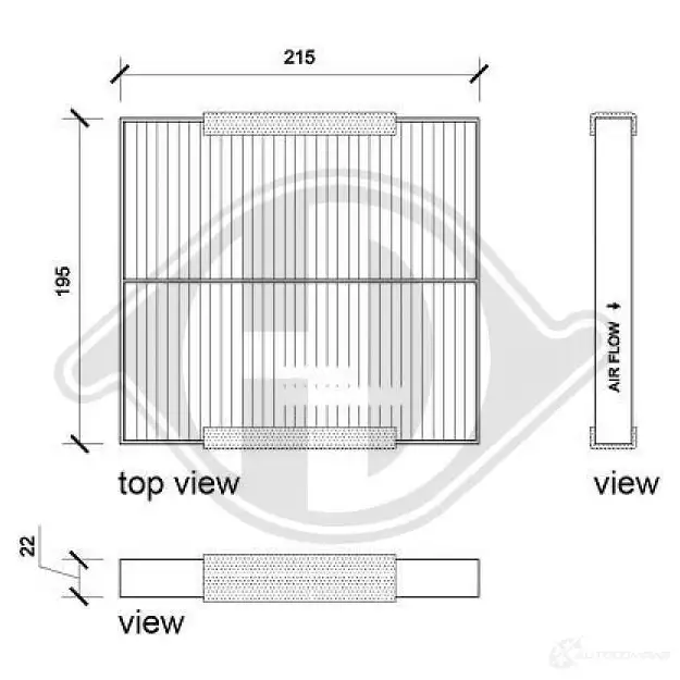 Салонный фильтр DIEDERICHS dci0834 IL QZRZZ 2094472