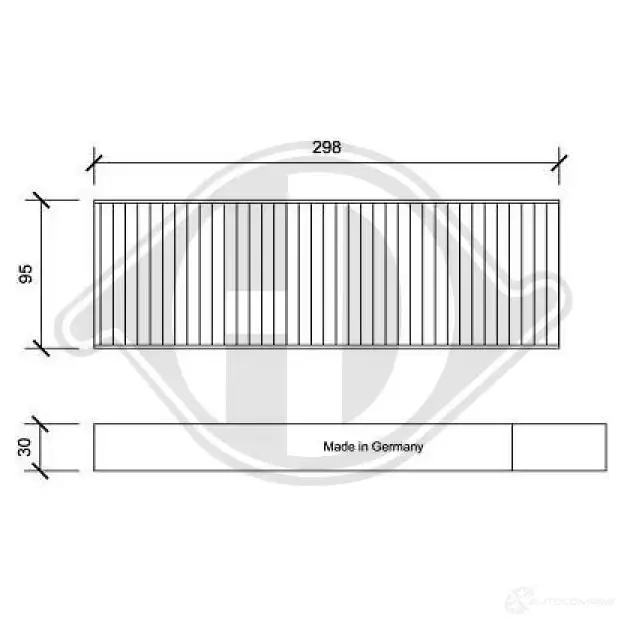 Салонный фильтр DIEDERICHS dci1192s I5TM1 TL 2094601