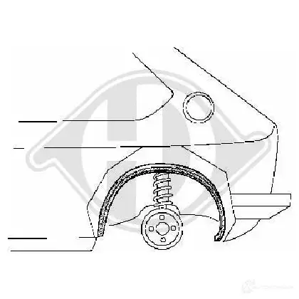 Панель кузова DIEDERICHS 2087278 C Q6N2 9329431