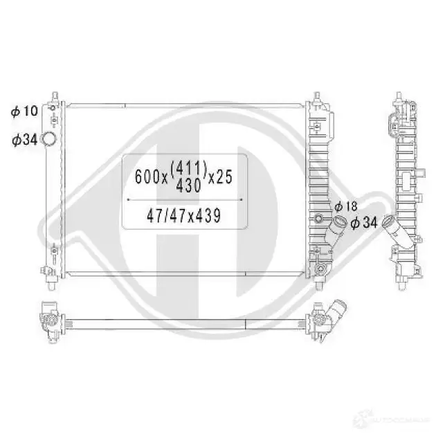 Амортизатор DIEDERICHS 9970335l 2088316 8 05Q23W изображение 0