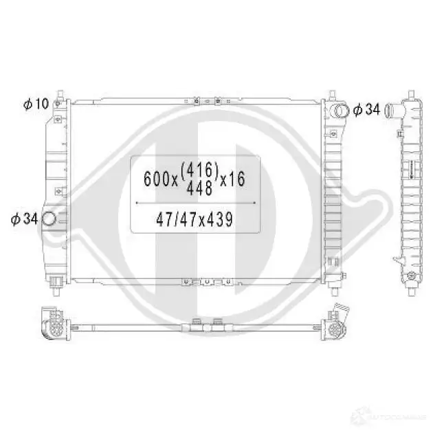 Амортизатор DIEDERICHS 9970334l 2088314 WTK IN изображение 0