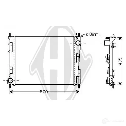 Амортизатор DIEDERICHS 8P 6VR 9970070 2088045 изображение 0