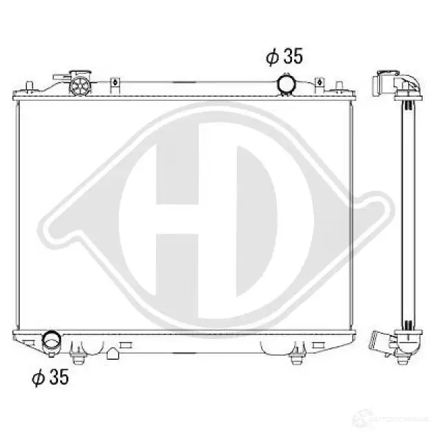 Амортизатор DIEDERICHS OEG 1SHQ 9970582r 2088503