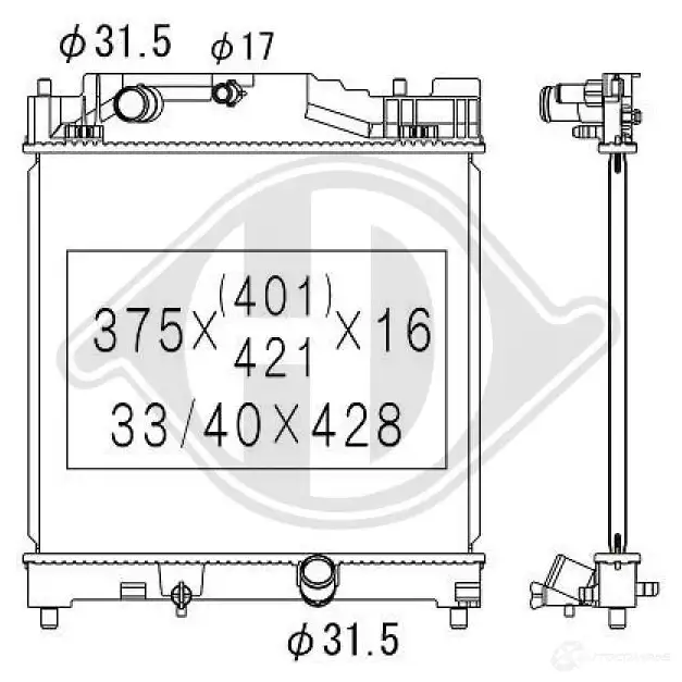 Амортизатор DIEDERICHS CB9BGX 7 9970181 2088152 изображение 0