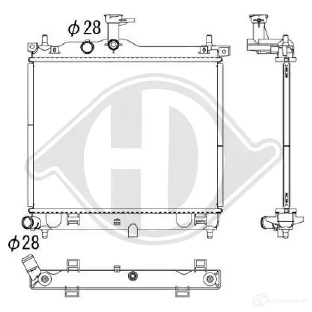 Амортизатор DIEDERICHS 2088350 Y3Y DGY 9970366r