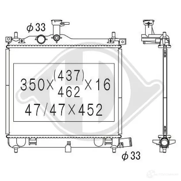 Амортизатор DIEDERICHS 2088349 F 8Z56 9970366l