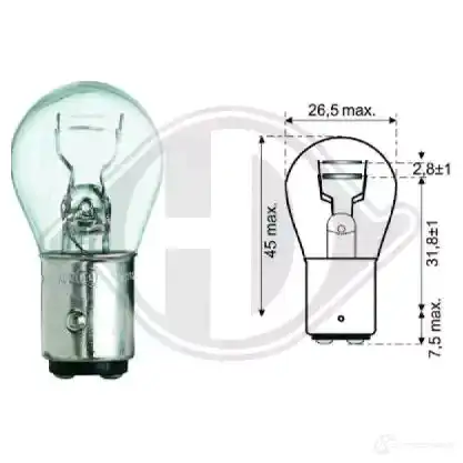 Лампа заднего фонаря DIEDERICHS 0U C0P56 lid10050 2099078 изображение 0