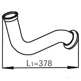Выхлопная труба глушителя DINEX 1931707 22182 Z 241IH изображение 0