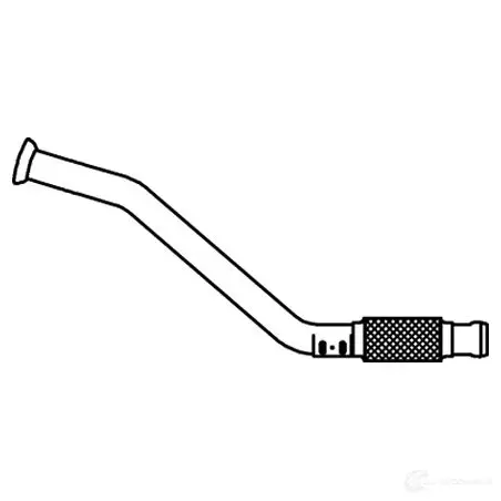 Выхлопная труба глушителя DINEX ZR IWT 56111 1937512 изображение 0