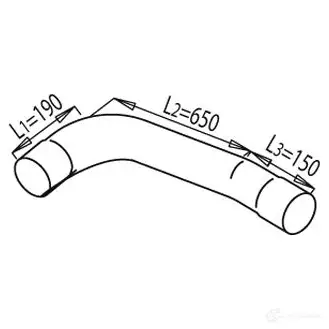 Выхлопная труба глушителя DINEX 49201 1935440 SJX 5PB изображение 0