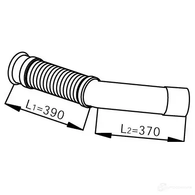 Выхлопная труба глушителя DINEX 53252 1937075 K A7FP0 изображение 0