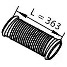 Выхлопная труба глушителя DINEX 1940530 GAJRUI P 82202 изображение 0