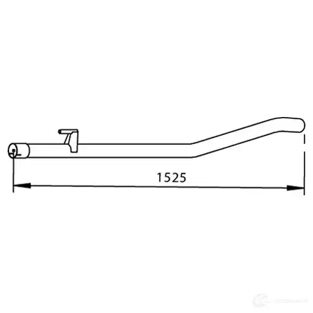Выхлопная труба глушителя DINEX 74520 1939491 LR4 X9T изображение 0