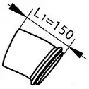 Выхлопная труба глушителя DINEX 81134 1940193 6S B481 изображение 0